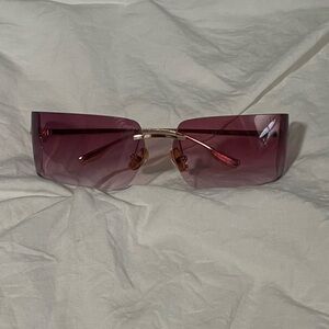 dezi x monet moneybags plum sunglasses